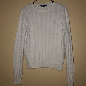RAULPH LAUREN knit sweater w/ blue logo
